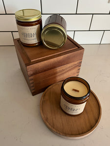 General Store: Coffee + Cinnamon Soy Wax Glass Vessel Candle