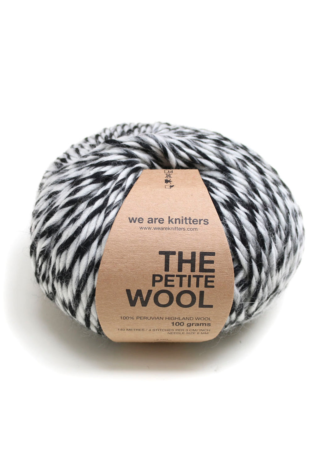 We Are Knitters The Petite Wool - Spotted Black