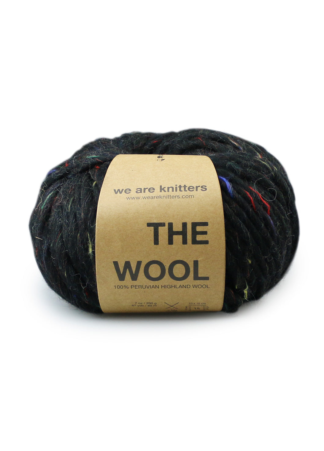 We Are Knitters The Wool - Black Tweed